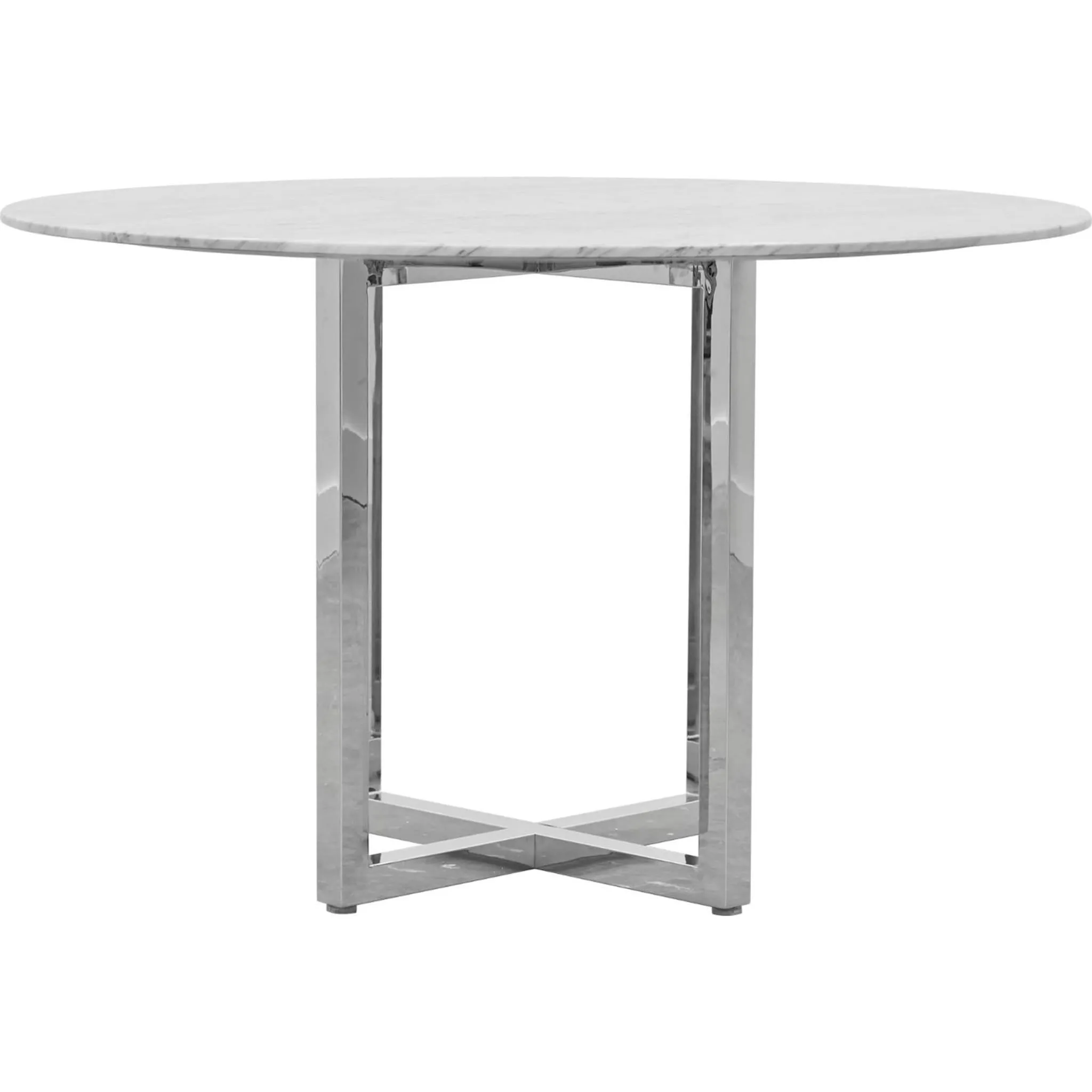 Amalfi 48 inch Round Carrara Marble Top Counter Table Modus