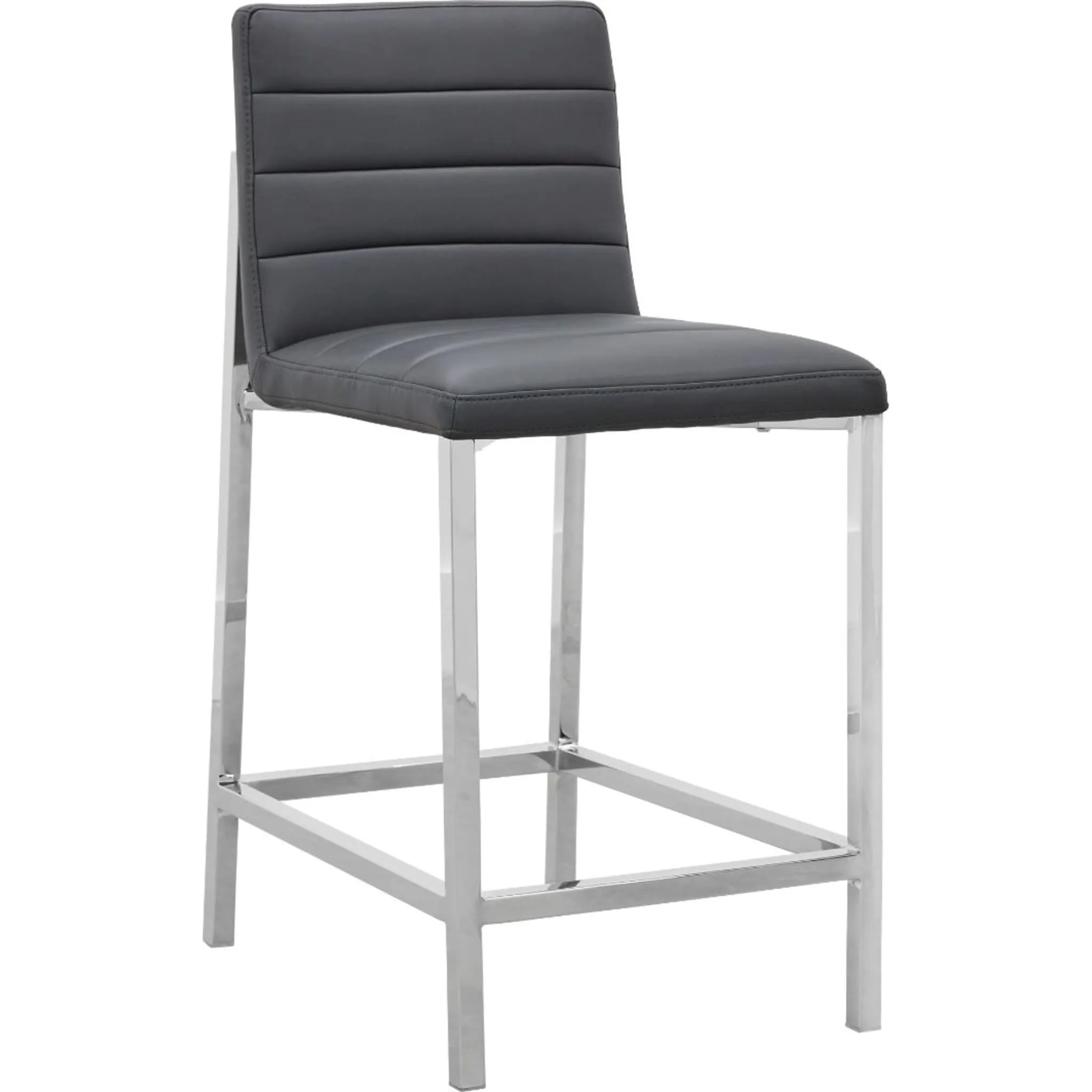 Amalfi Metal Back Counter Stool in Cobalt Leather Modus