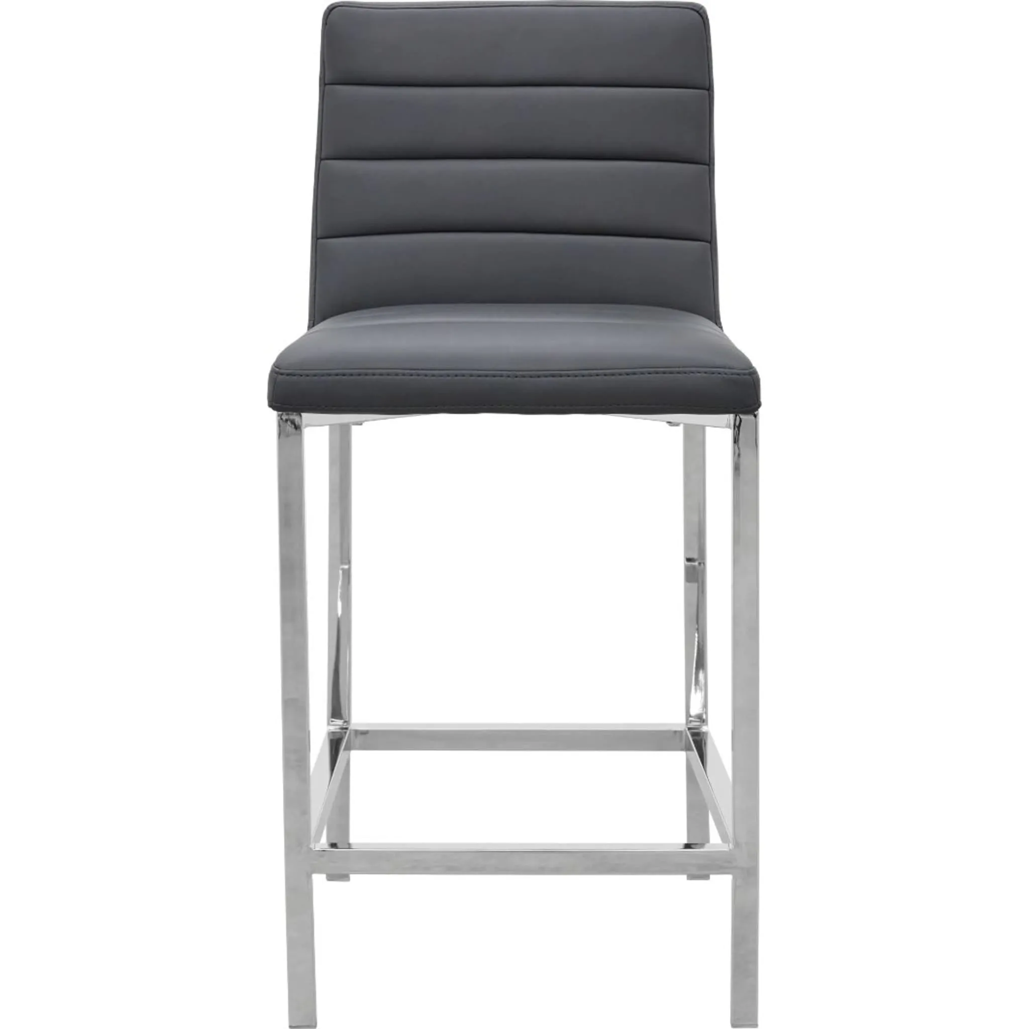 Amalfi Metal Back Counter Stool in Cobalt Leather Modus