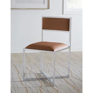 Amalfi X-Base Chair in Cognac Leather Modus