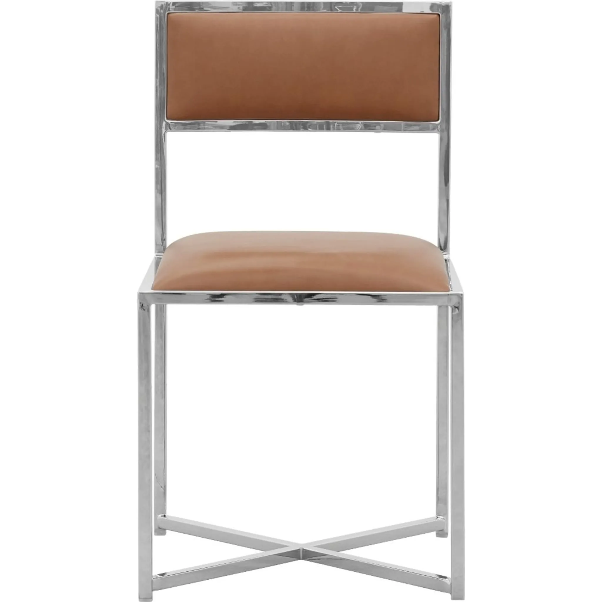 Amalfi X-Base Chair in Cognac Leather Modus