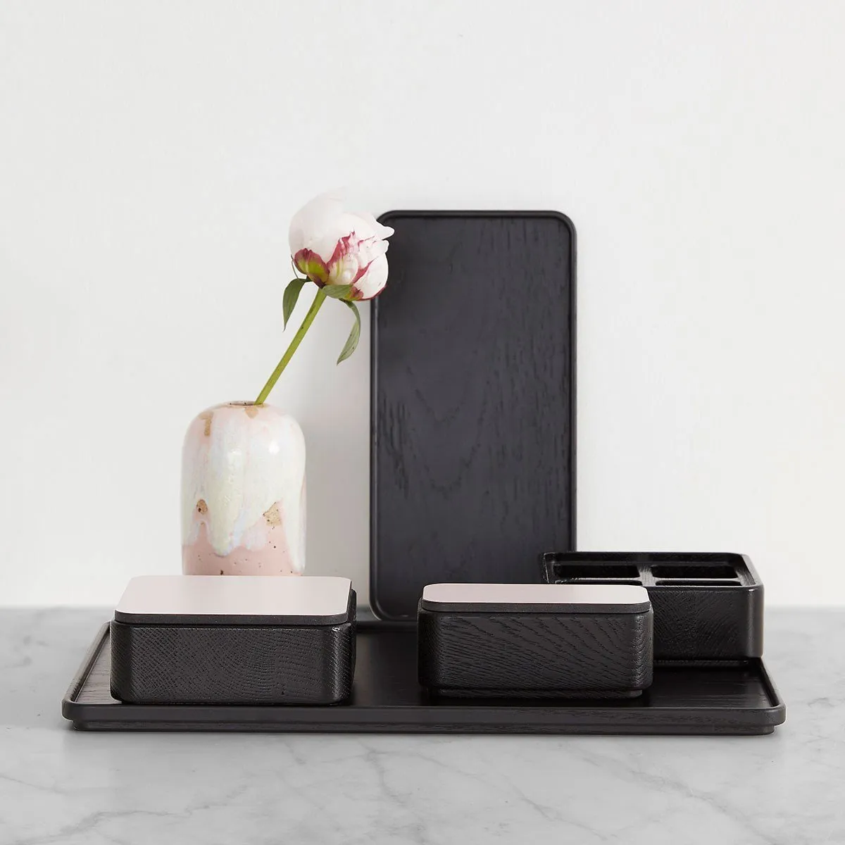 Andersen Furniture Create Me Box Black, 4 Compartments, 12x12cm