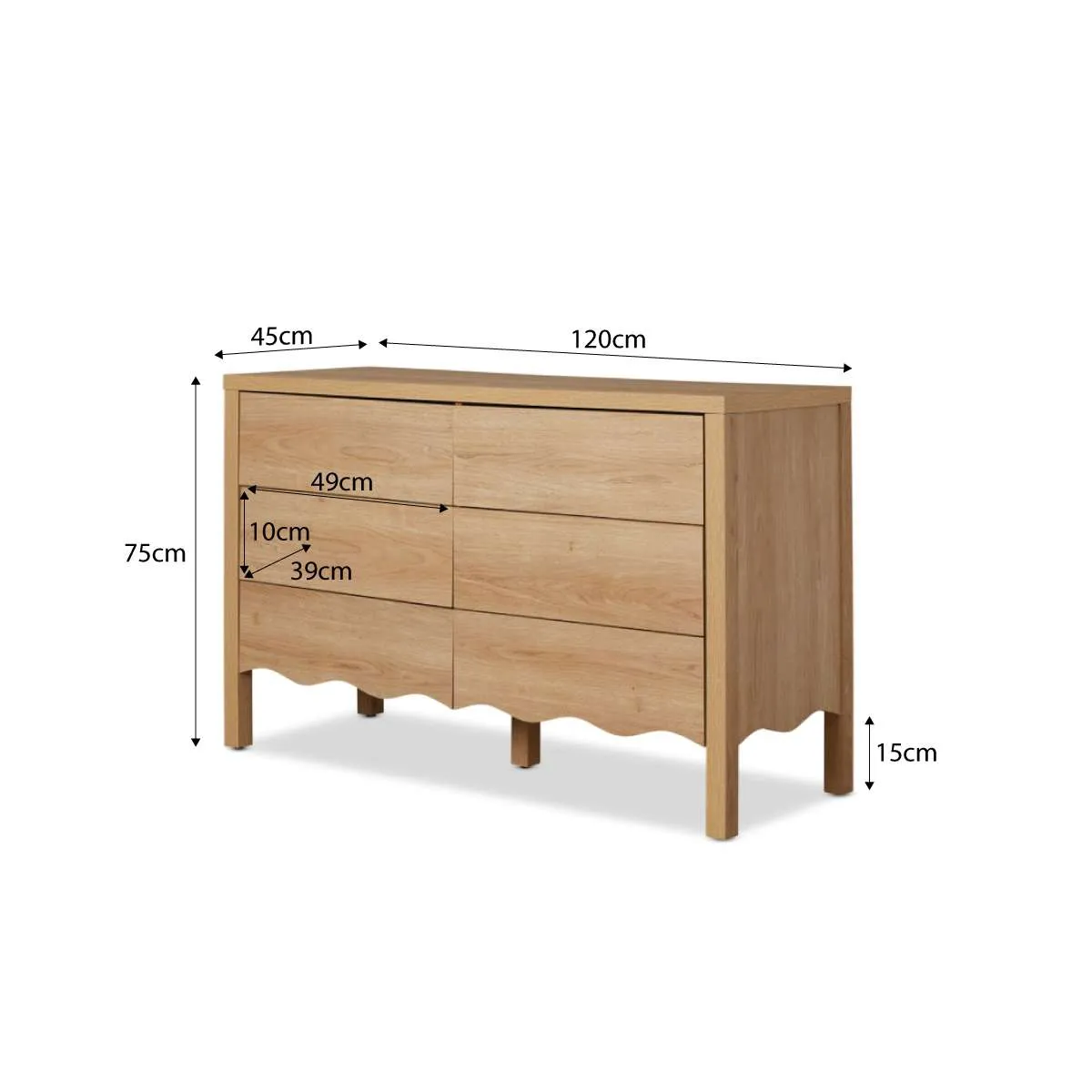 Archie Natural Three Piece Nursery Furniture Set Mocka