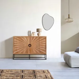 Bahut 2 portes sculptes | Manguier Solaris