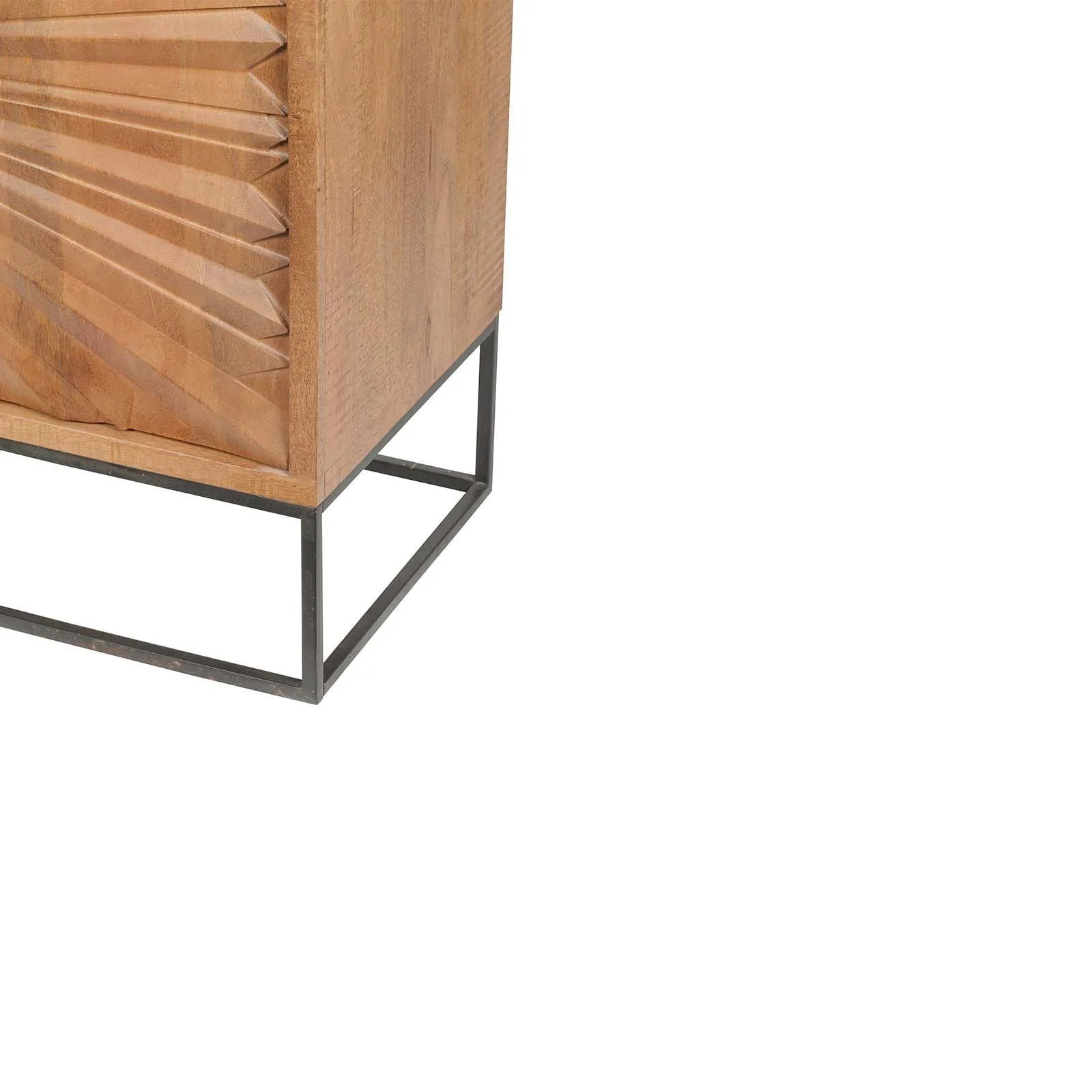 Bahut 2 portes sculptes | Manguier Solaris