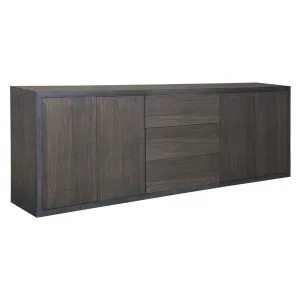 Bahut 2x2 portes 3 tiroirs "Chne Moderne"