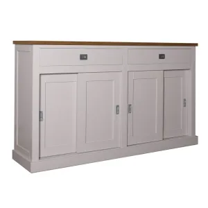 Bahut 4 portes 2 tiroirs "Chne et Pin Chic"