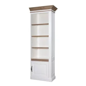 Bibliothque avec porte - tourne  droite "Chne et Pin Romance"