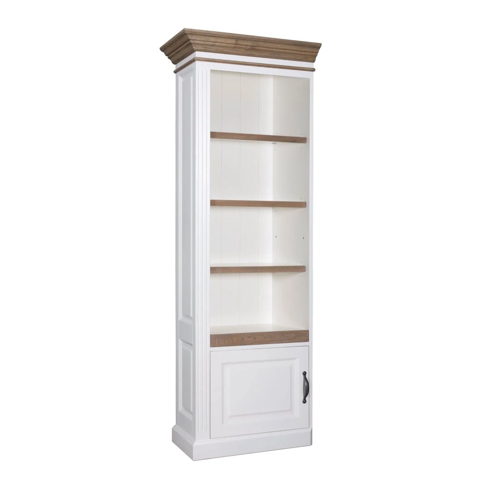 Bibliothque avec porte - tourne  gauche "Chne et Pin Romance"