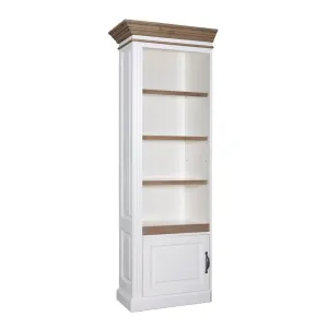 Bibliothque avec porte - tourne  gauche "Chne et Pin Romance"