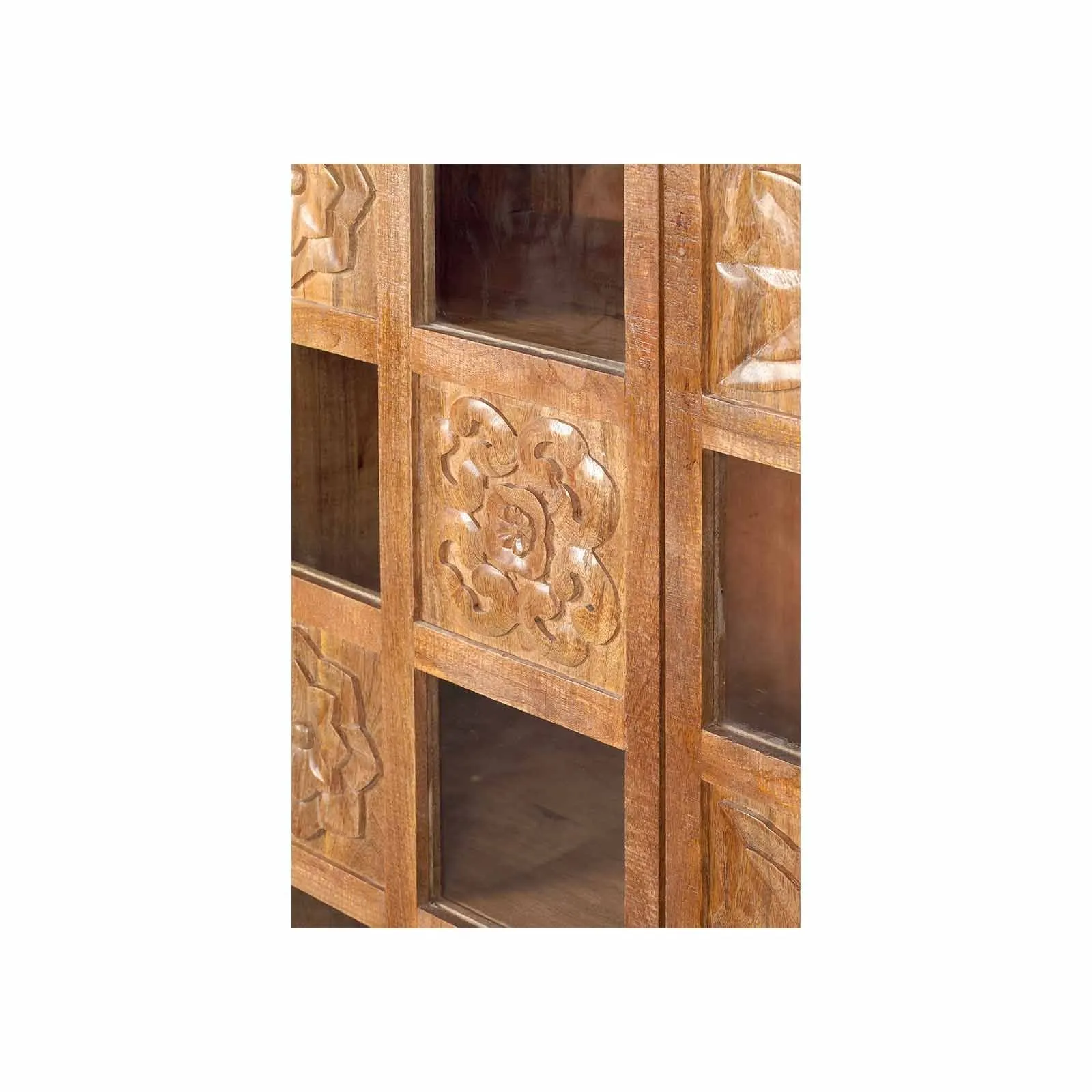 Bibliothque sculpte 2 portes | Manguier Sculture