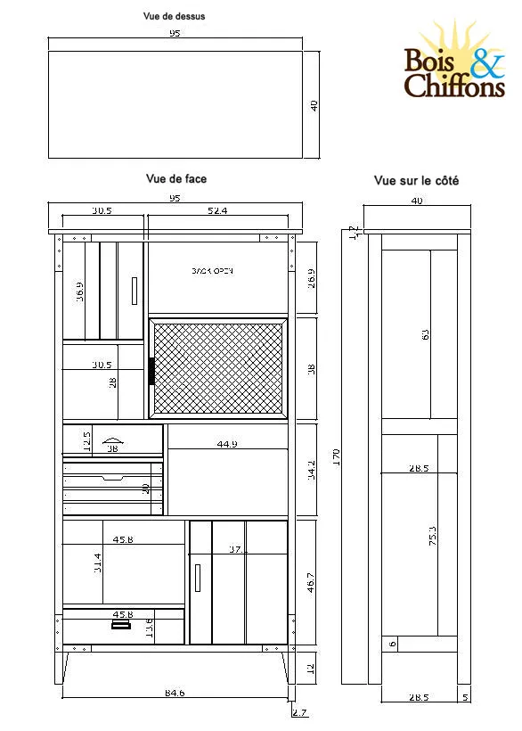 Bibliothque  tiroirs | Manguier Farm II