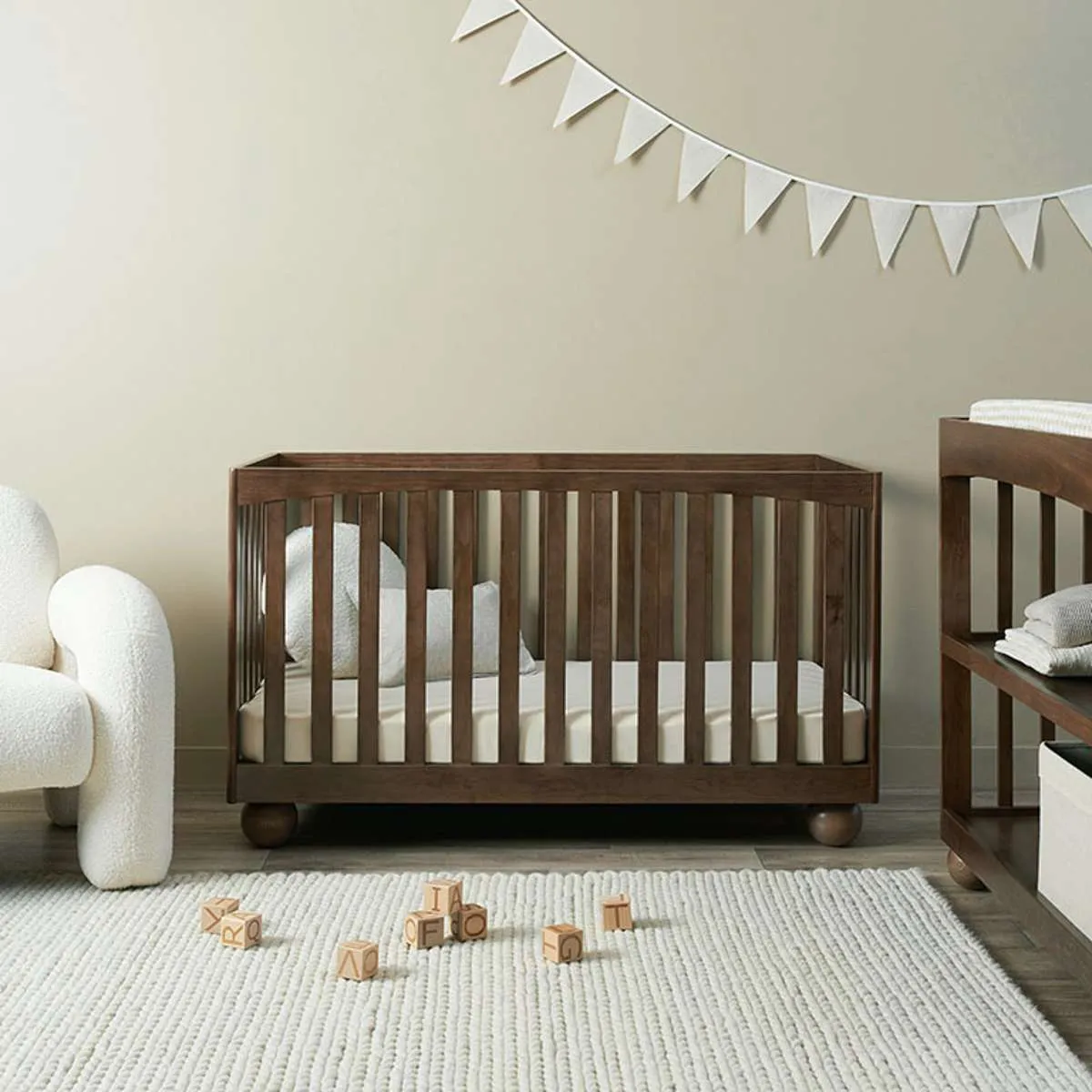 Blake Almond Four Piece Nursery Furniture Set Mocka