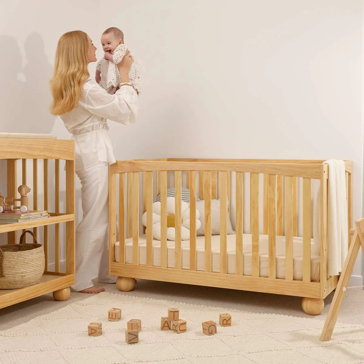 Blake Natural Four Piece Nursery Furniture Set Mocka