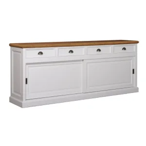 Buffet bas 2 portes 4 tiroirs "Chne et Pin Charme"