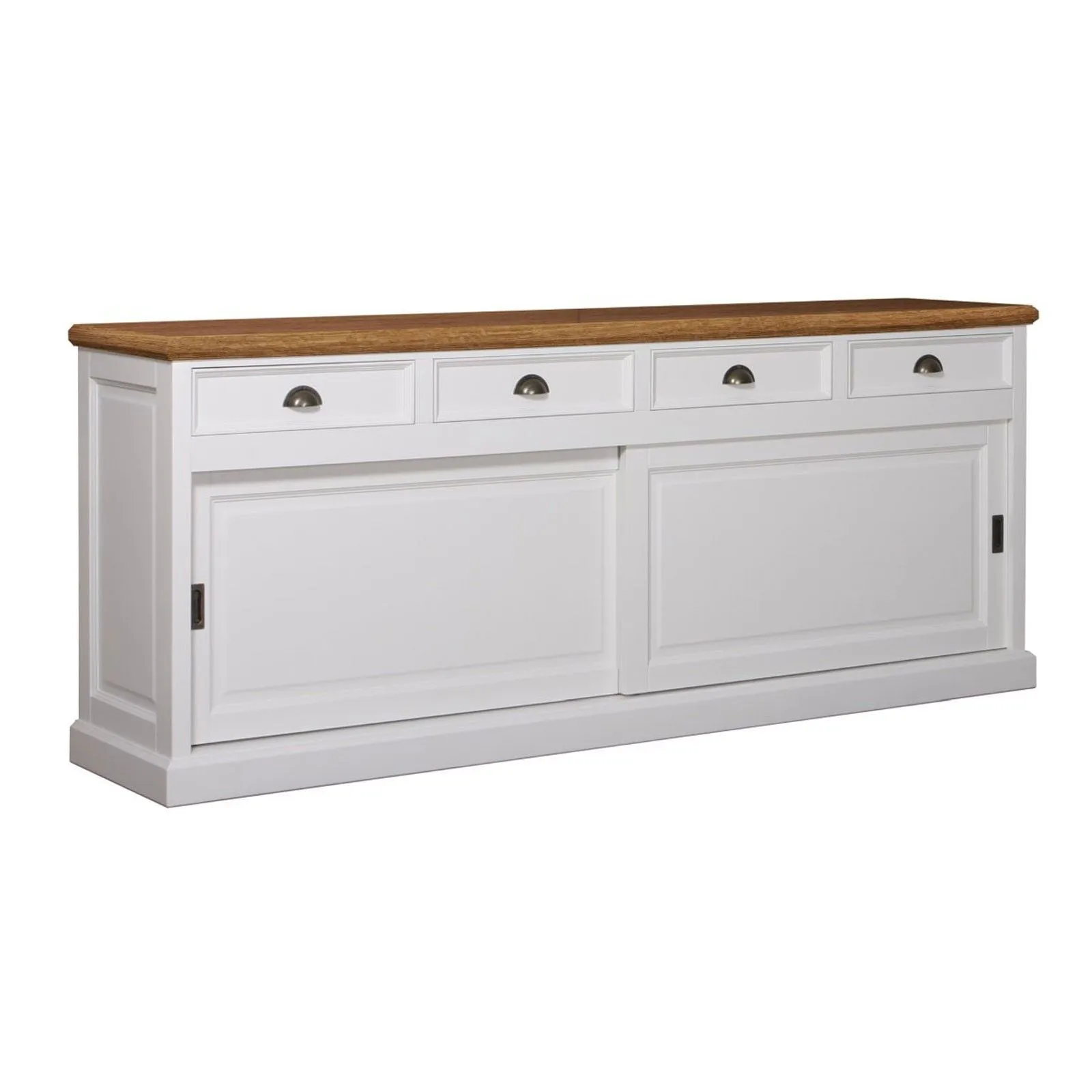 Buffet bas 2 portes 4 tiroirs "Chne et Pin Charme"