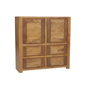 Buffet haut bois stri 2P 4T | Acacia Verone