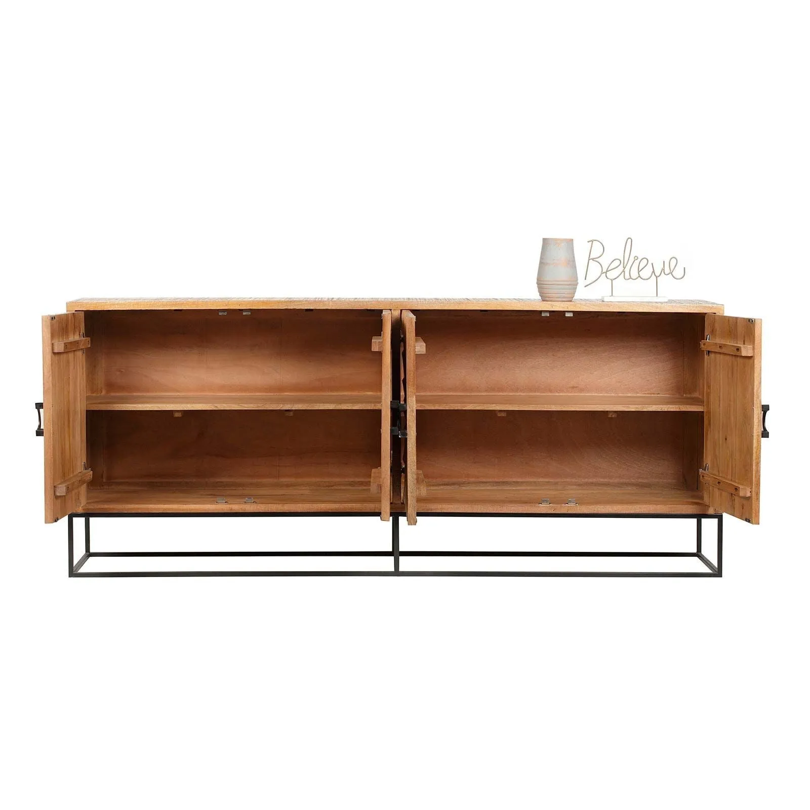 Buffet sculpt 4 porte | Manguier Solaris