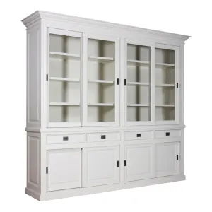 Buffet vaisselier 2x4 portes 4 tiroirs "Romance"