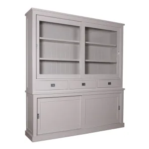 Buffet Vaisselier deux corps 2x2 portes 3 tiroirs | Pin Chic