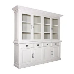 Buffet Vaisselier deux corps 2x4 portes 4 tiroirs "Romance"