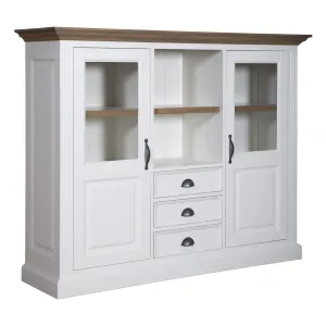 Cabinet 2 portes 3 tiroirs "Chne et Pin Romance"