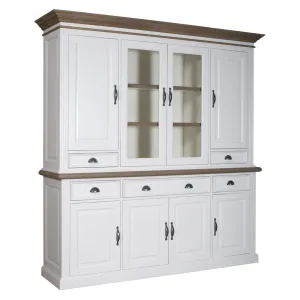Cabinet 2x4 portes 5 tiroirs "Chne et Pin Romance"