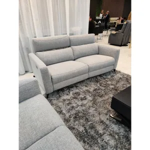 Canap 2 places fixes Bombay Gris clair