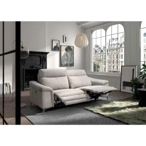 Canap 3 places 2 relax lectriques avec ttires manuelles Suiza