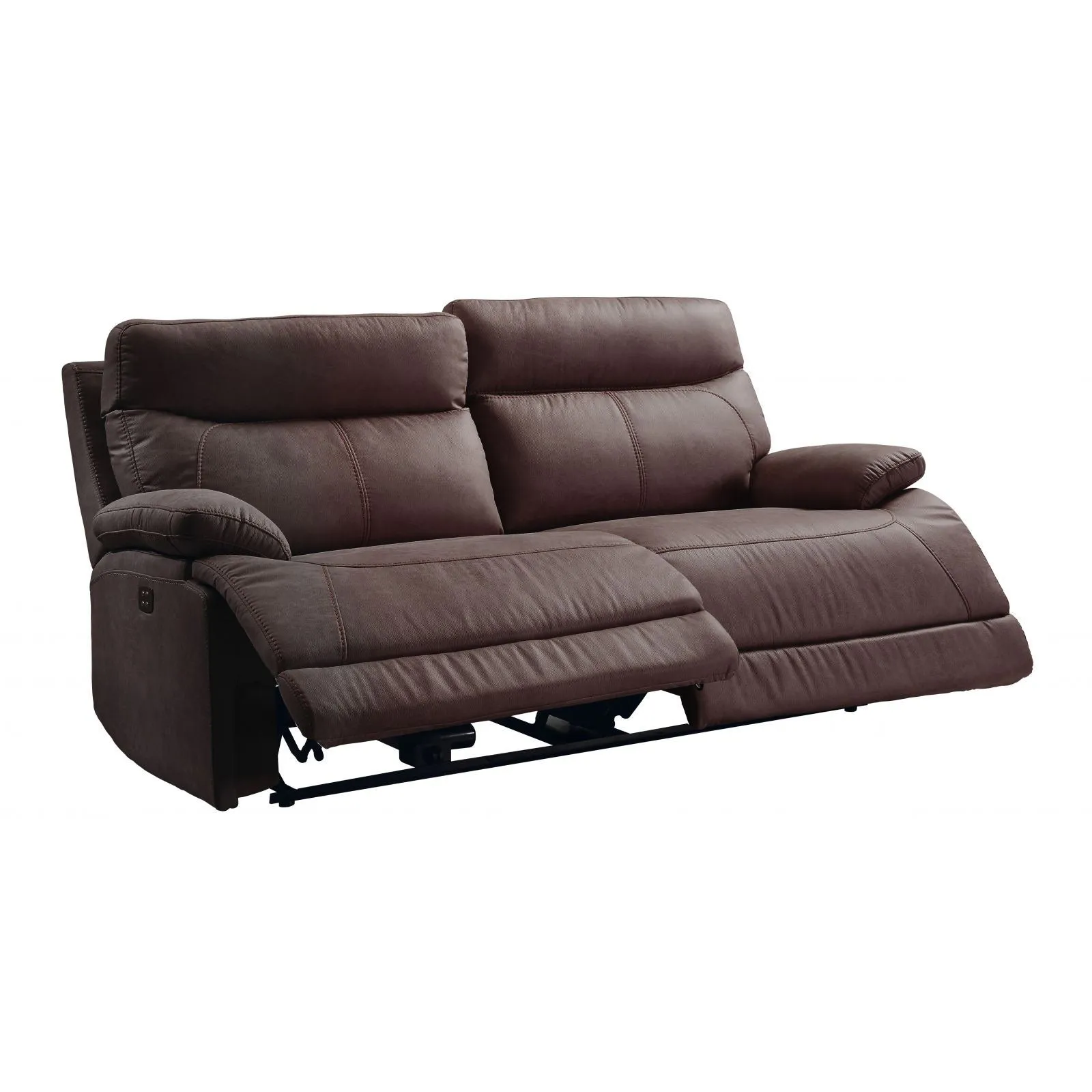 Canap 3 places, 2 relax lectriques Bilbao Marron