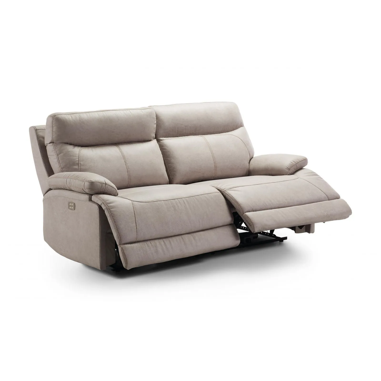Canap 3 places, 2 relax lectriques Bilbao Marron