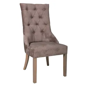 Chaise avec boutons argents "Julia"