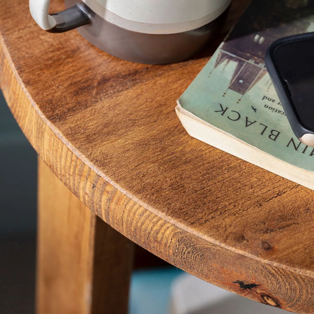 Cleadon Round Bedside Table Funky Chunky