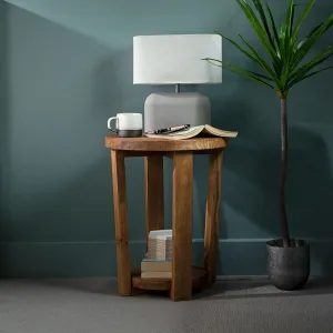 Cleadon Round Bedside Table Funky Chunky