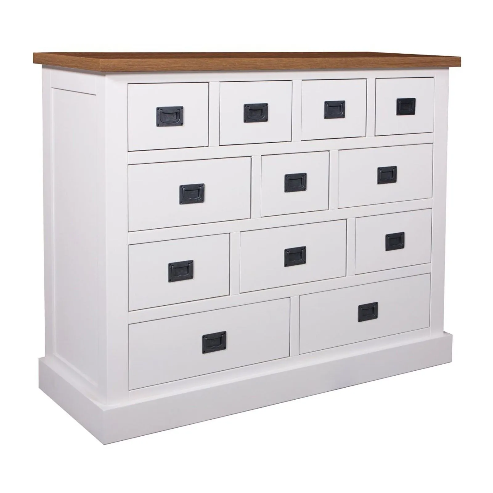 Commode 12 tiroirs "Chne et Pin Chic"