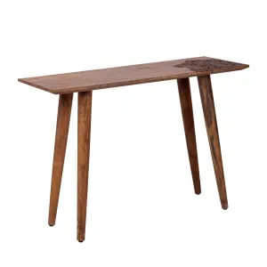 Console plateau sculpt bois massif | Manguier Adir