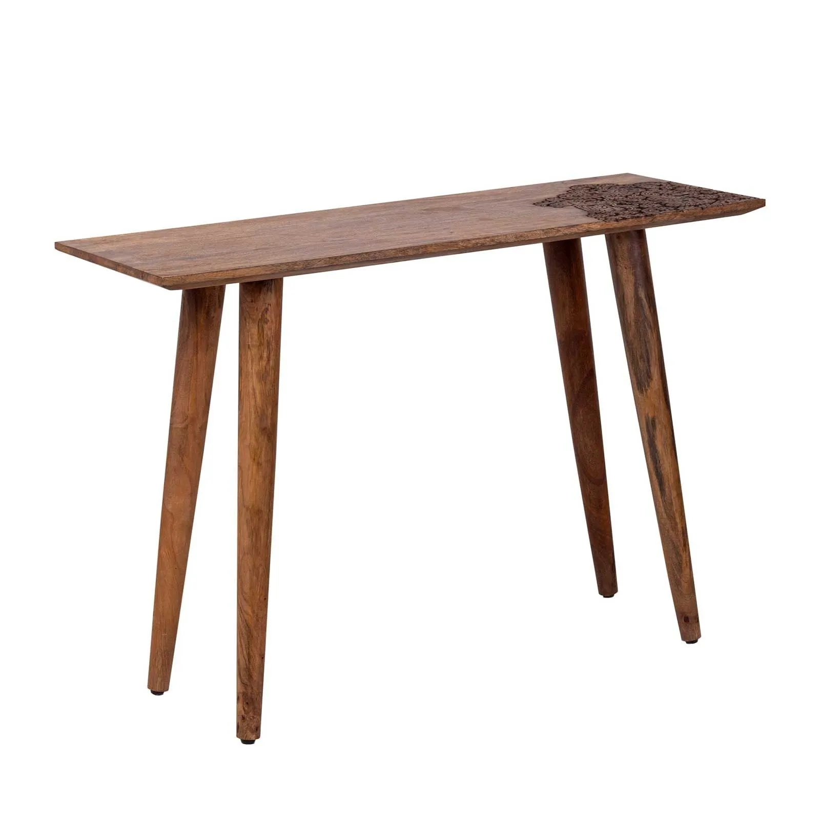 Console plateau sculpt bois massif | Manguier Adir