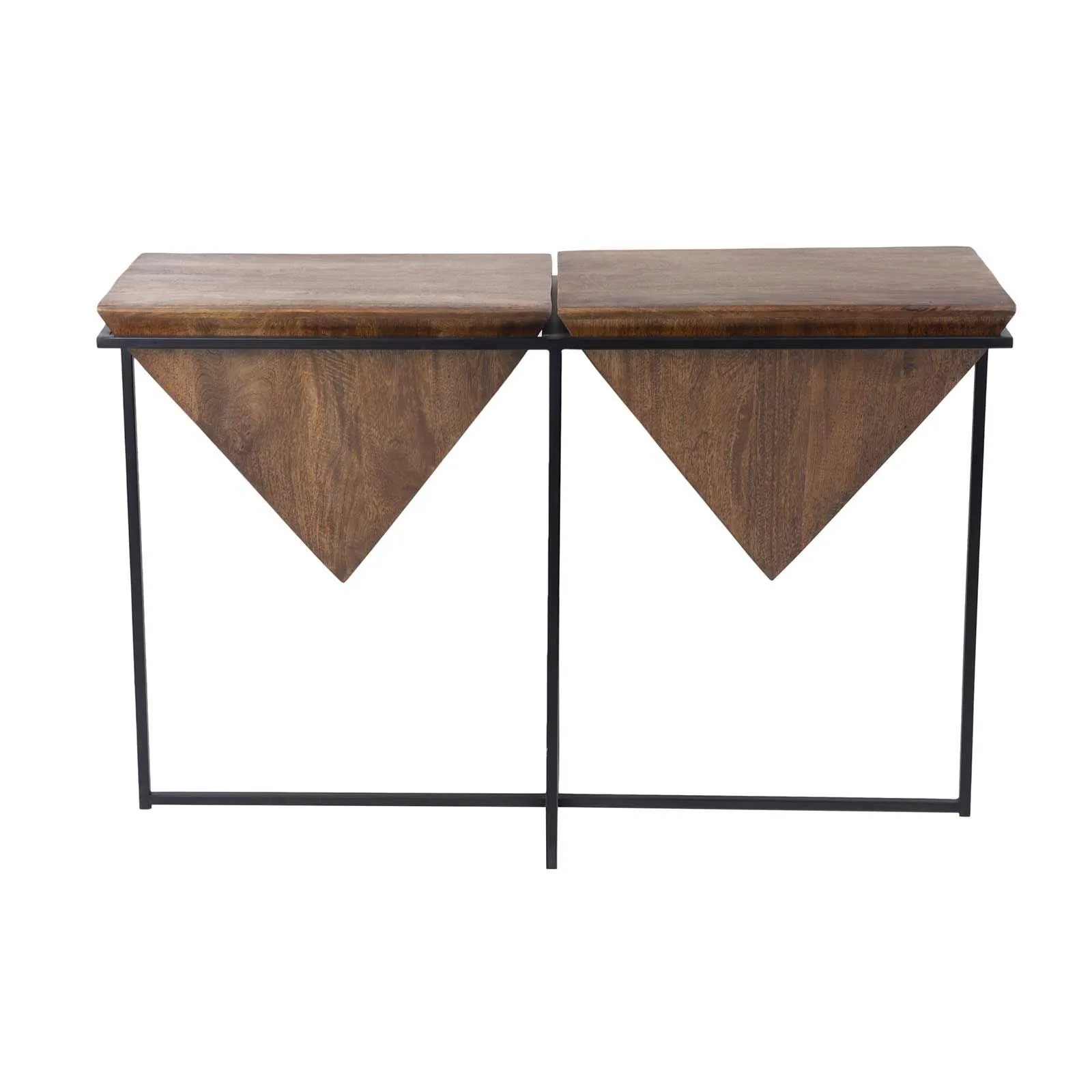 Console pyramide bois et mtal | Acacia Sirocco