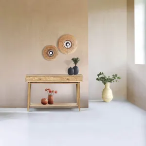 Console sculpte 2 tiroirs | Manguier Floria
