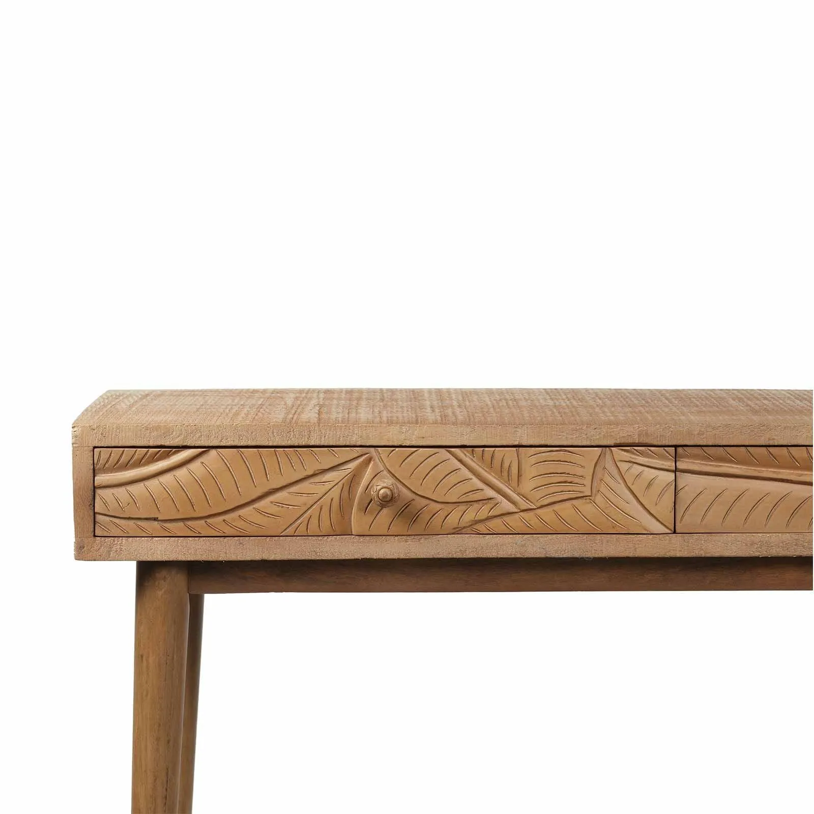 Console sculpte 2 tiroirs | Manguier Floria