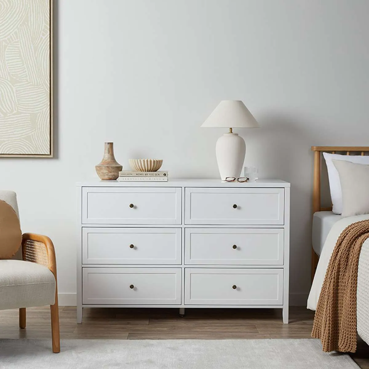 Cove White Three Piece Nursery Furniture Set Mocka