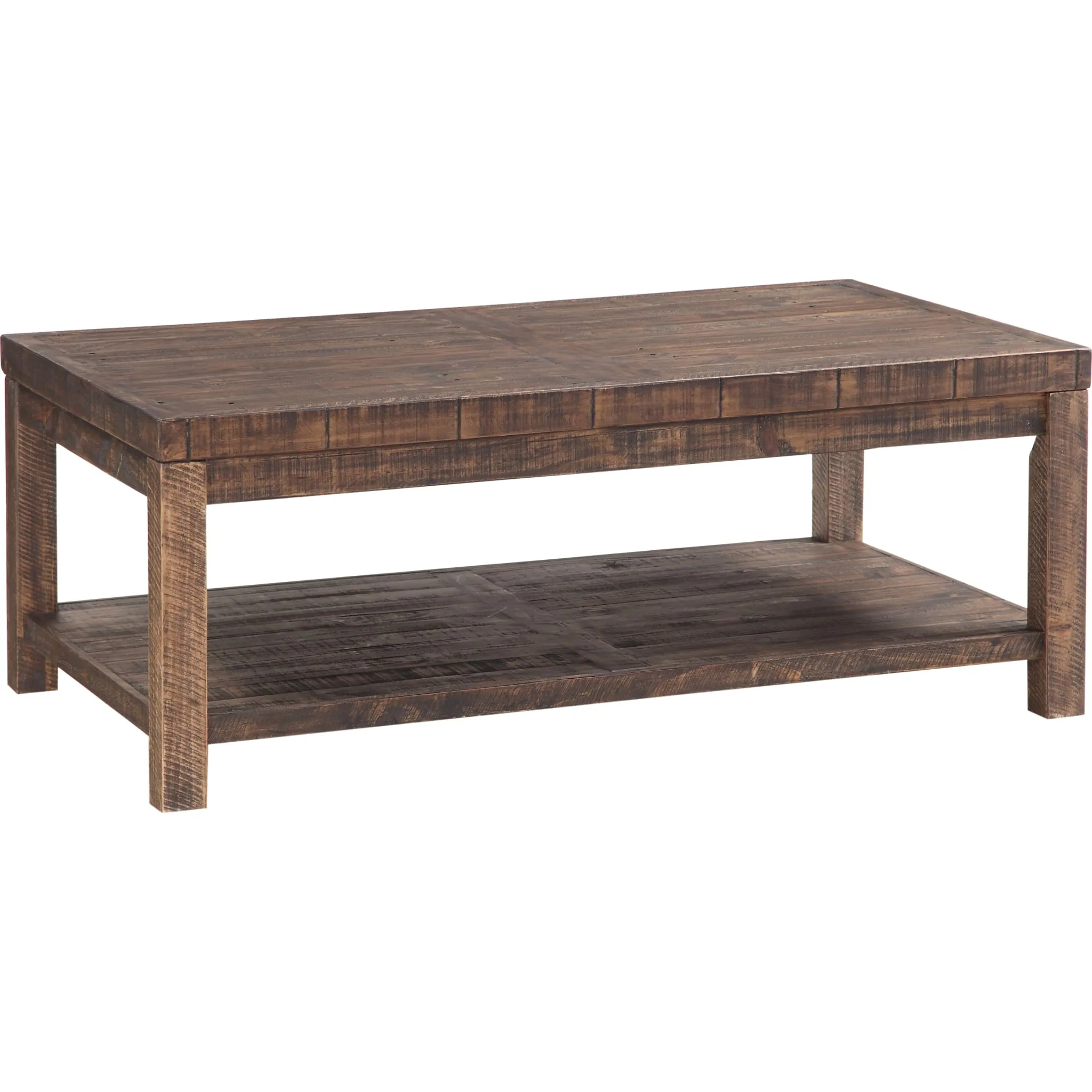 Craster Reclaimed Wood Rectangular Coffee Table in Smoky Taupe Modus