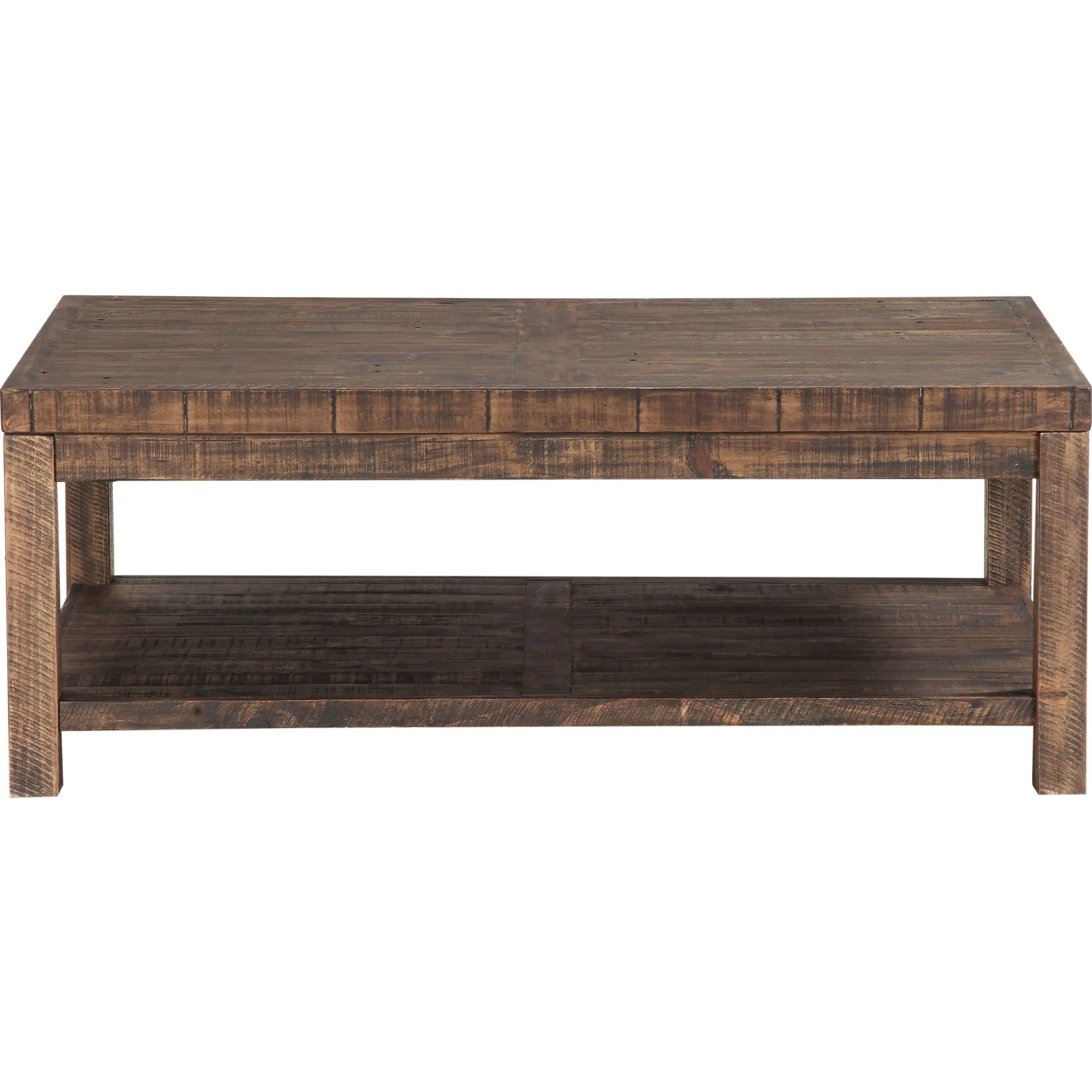 Craster Reclaimed Wood Rectangular Coffee Table in Smoky Taupe Modus