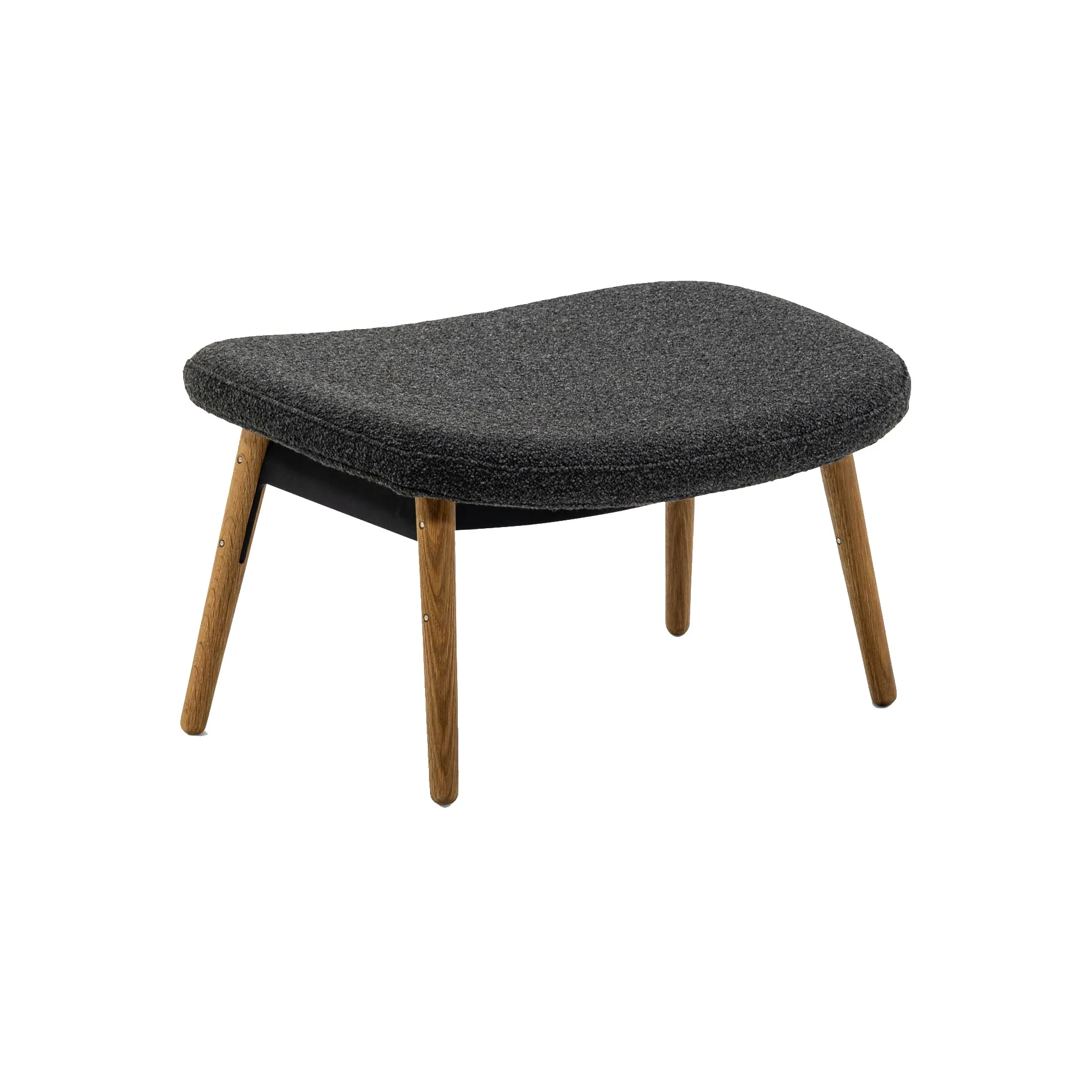 Ella Ottoman with Wood Legs
