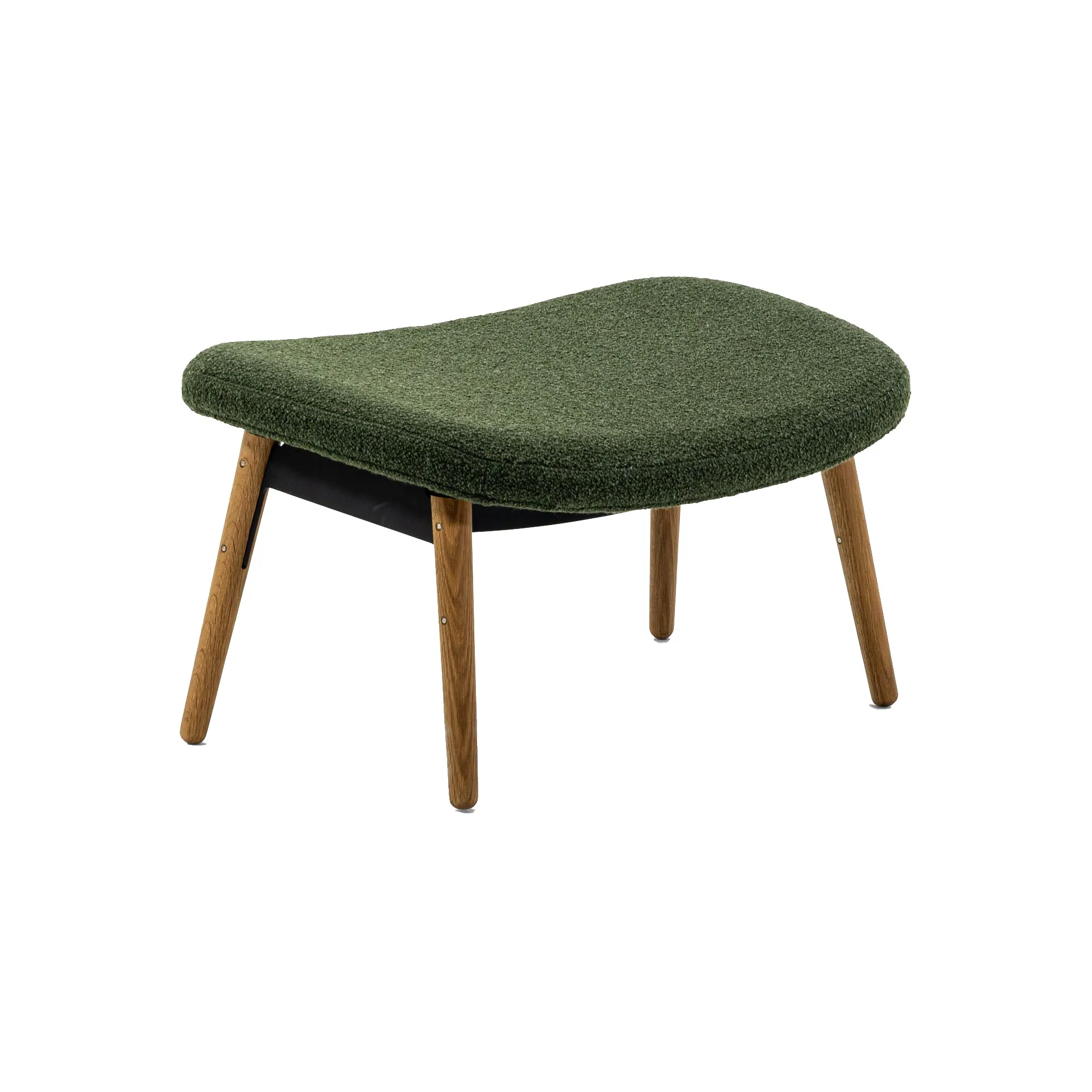 Ella Ottoman with Wood Legs