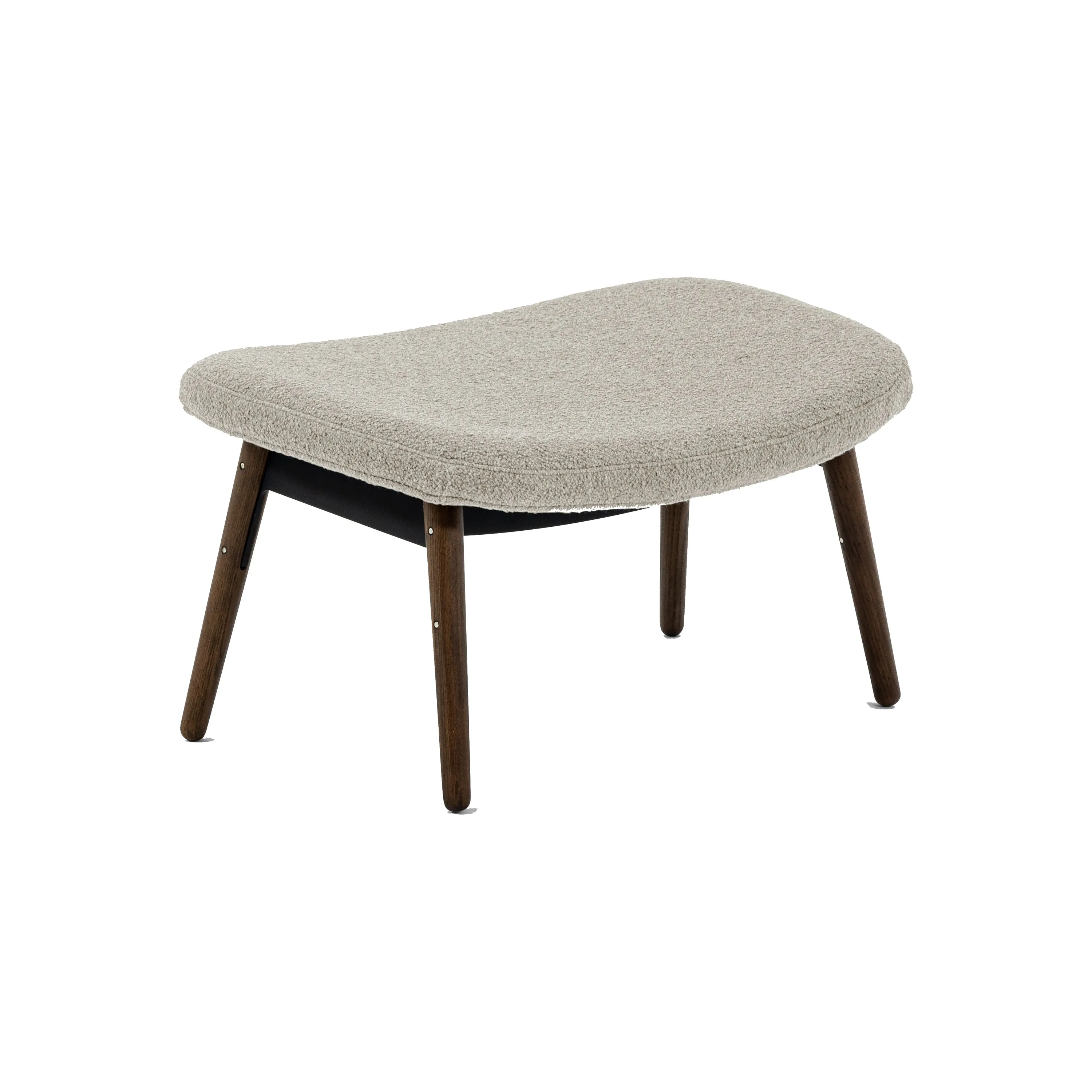 Ella Ottoman with Wood Legs