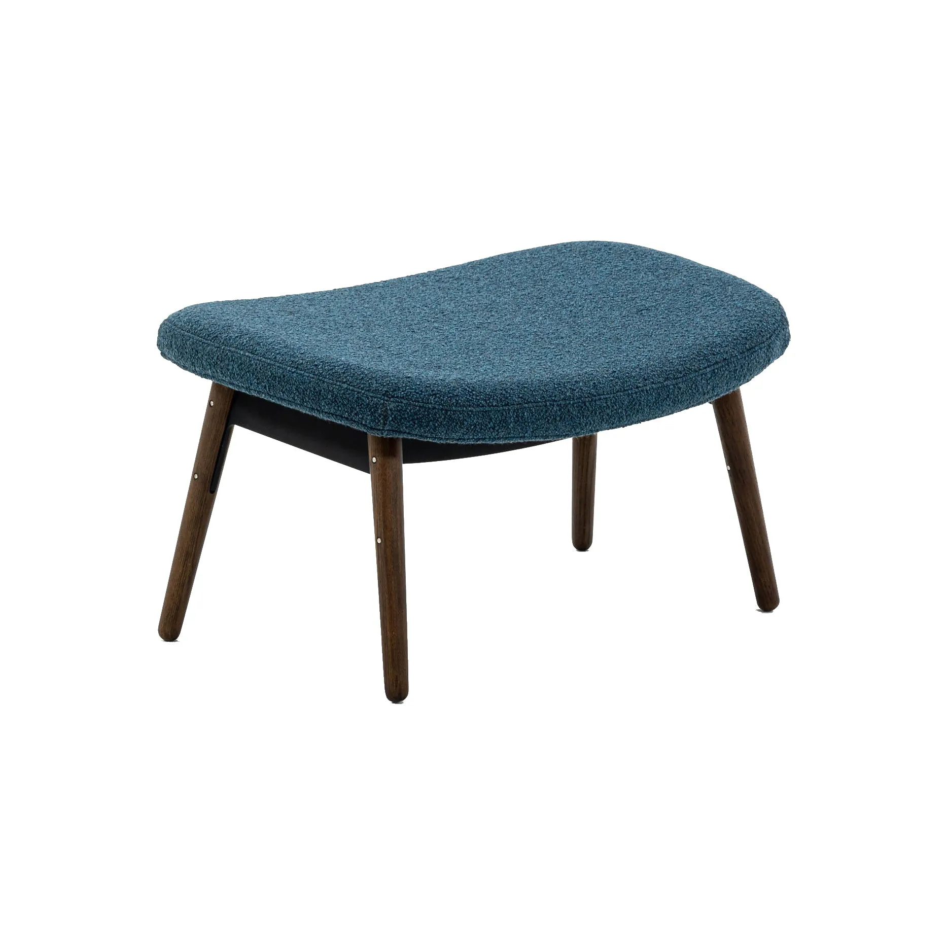 Ella Ottoman with Wood Legs