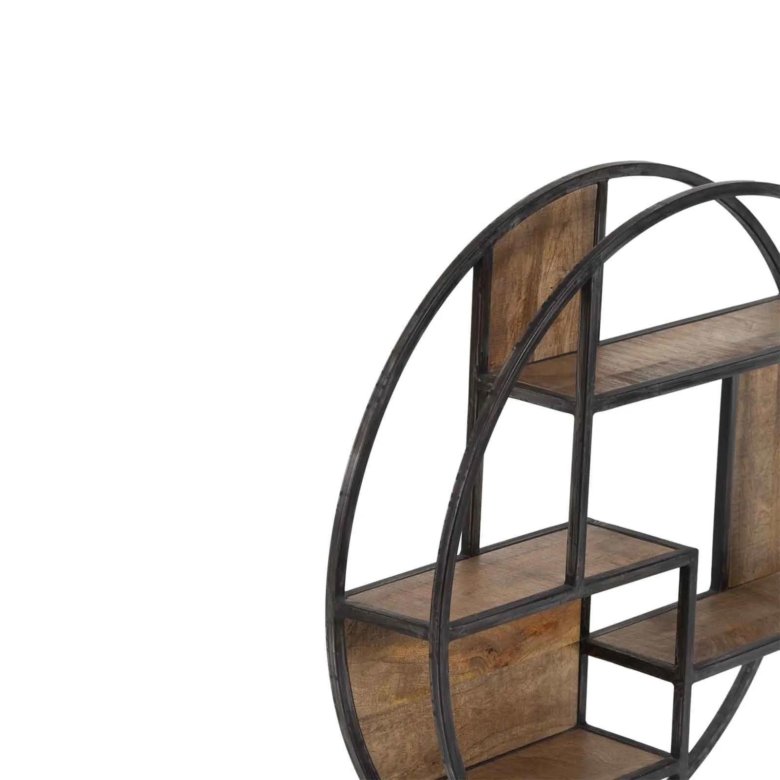 Etagre ronde en bois et mtal | Mango Stockholm