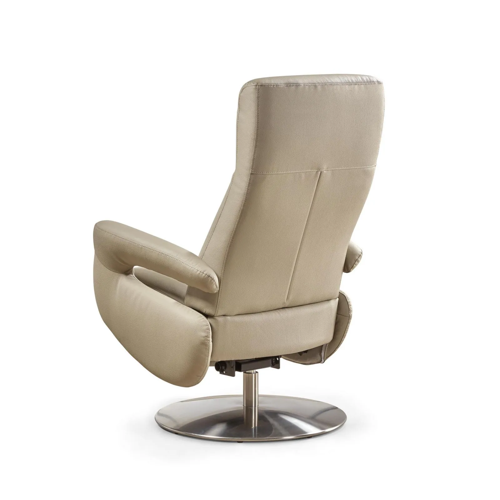 Fauteuil relax lectrique cuir Grecia Gris fonc