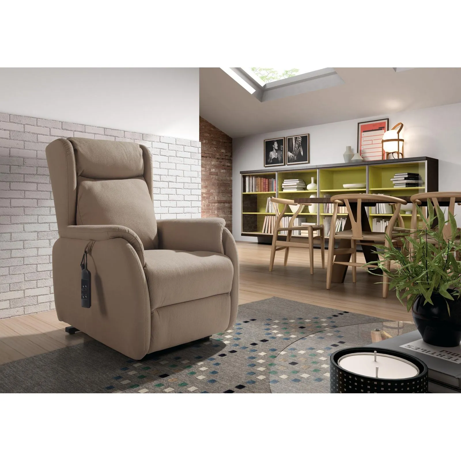 Fauteuil relax lectrique Ronda Gris fonc